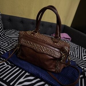 Rebecca Minkoff MAB bag with gold grommets